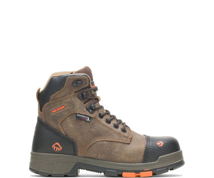 Bottes Wolverine Blade LX Waterproof CarbonMAX 6" Homme - Chocolat (YGF876230)